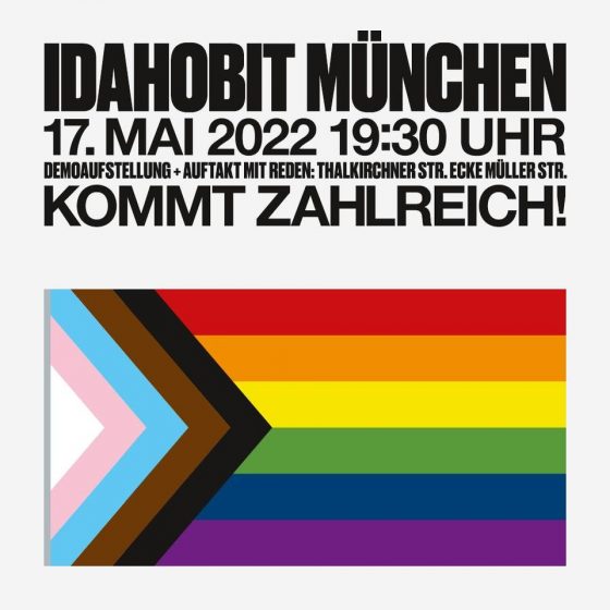 Demonstration für einen bayerischen Aktionsplan gegen Homo- und Trans*-Phobie