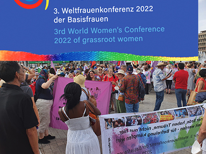 Die dritte Weltfrauenkonferenz der Basisfrauen, erste Eindrücke
