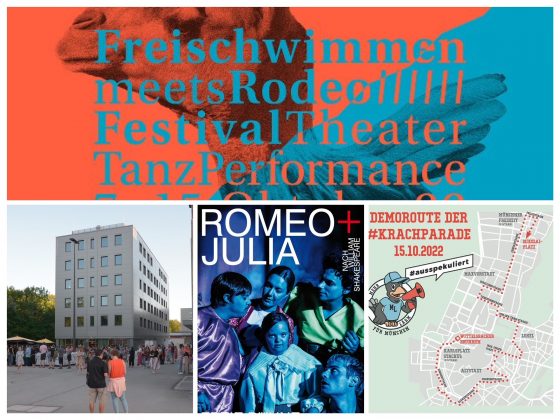 Kulturtipps München Oktober 2022 – Einzug der MVHS bei Gasteig HP8, „Freischwimmen meets Rodeo“, Romeo und Julia, Miet- und kulturpolitische Musikdemo