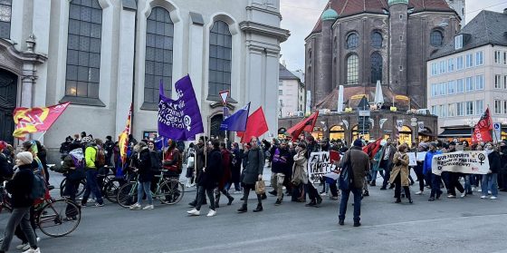 Demo zum Internationalen Frauentag in München