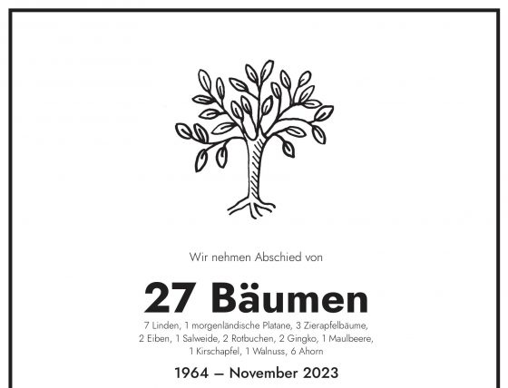 Köskgarten retten – Initiative trauert um 27 Bäume im Münchner Westend