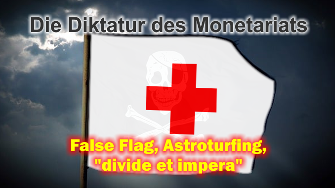 Die Diktatur des Monetariats - Die Taktiken neoliberaler Akteure - False Flag, Astroturfing, "divide et impera"