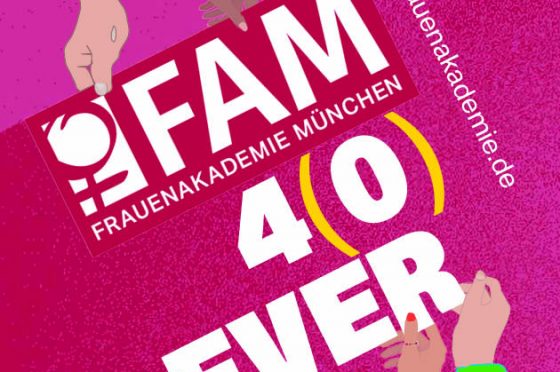 40 Jahre Frauenakademie München (FAM) und die Verdi-Kampagne: “Soziales rauf, Rüstung runter”