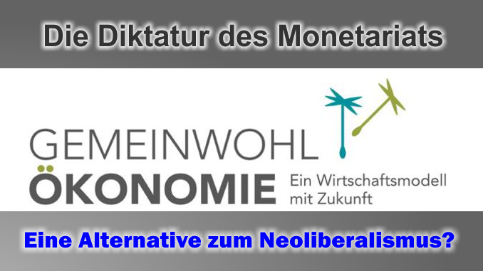 Die Diktatur des Monetariats - Auswege aus dem Neoliberalismus? Die Gemeinwohlökonomie