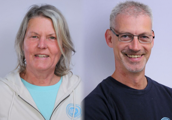 Elke Mathe und Christian Gelleri, die Initiatoren und Betreiber der Regiowährung "Chiemgauer"