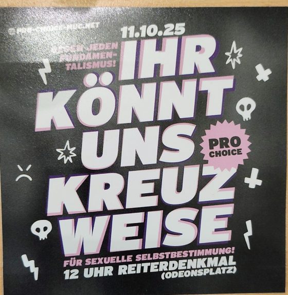 Pro Choice gegen 1000 Kreuze Marsch