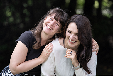 Basia und Velentina von Radio Dreieckland, Foto privat