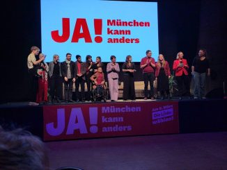 Partei die Linke - Besuch in München, Foto privat